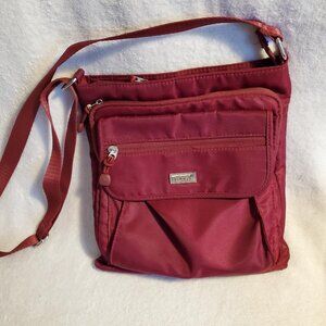 ETA Nylon Crossbody Maroon Bag